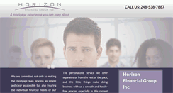 Desktop Screenshot of horizonfinancialgroup.com